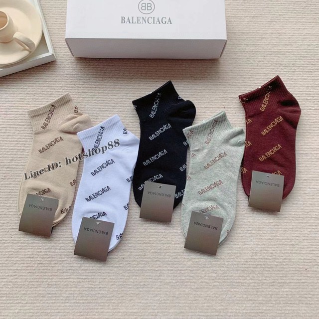 Balenciaga專櫃新款字母潮襪 巴黎世家純棉面料ins明星推薦堆堆襪 mmyj1848